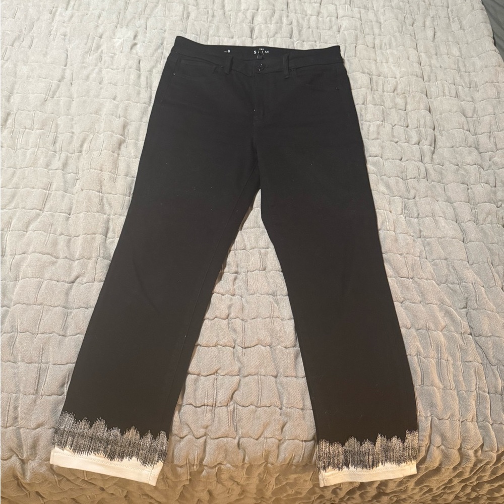 White House Black Market "The Slim Crop" Jeans Regular Size 8